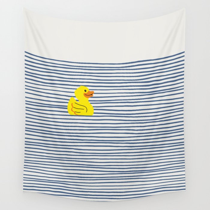 Yellow rubber ducky Wall Tapestry Gallery Image 4