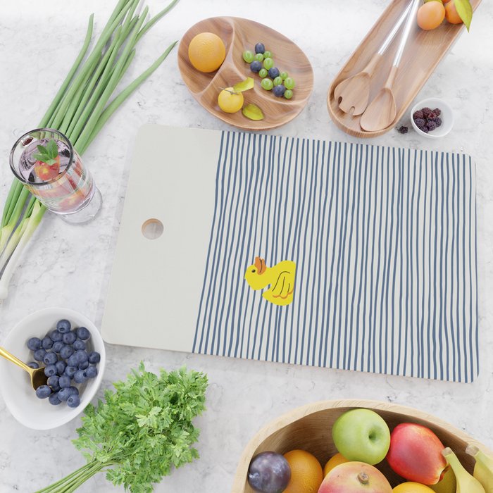 Yellow rubber ducky Cutting Board Gallery Image 2
