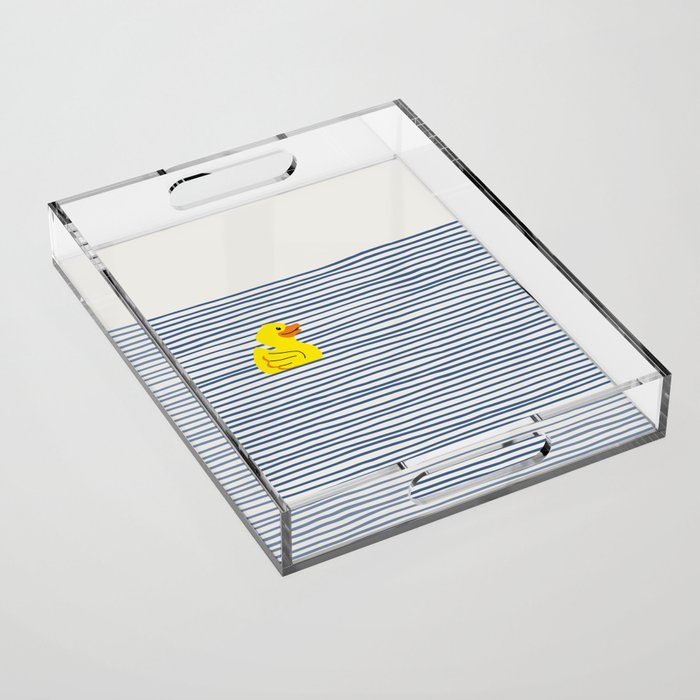 Yellow rubber ducky Acrylic Tray Gallery Image 1