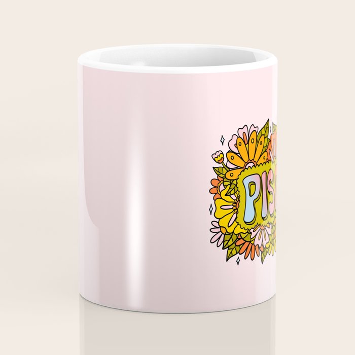 Pisces Flowers Coffee Mug Gallery Image 4
