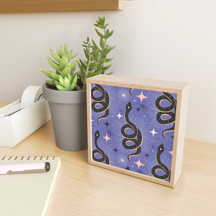 Slither Through The Stars Very Peri Mini Art Print Gallery Image 2