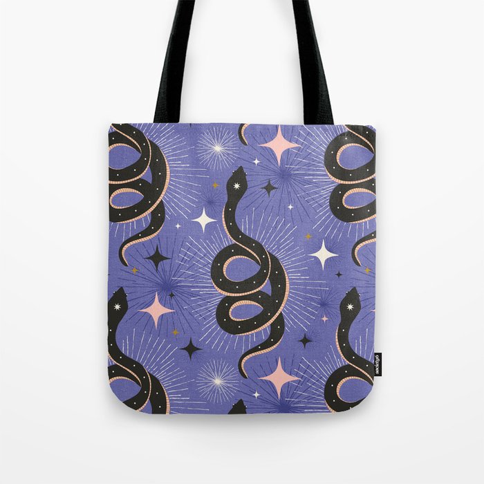 Slither Through The Stars Very Peri Tote Bag Gallery Image 1