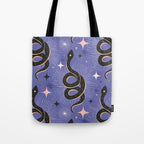Slither Through The Stars Very Peri Tote Bag Gallery Image 1