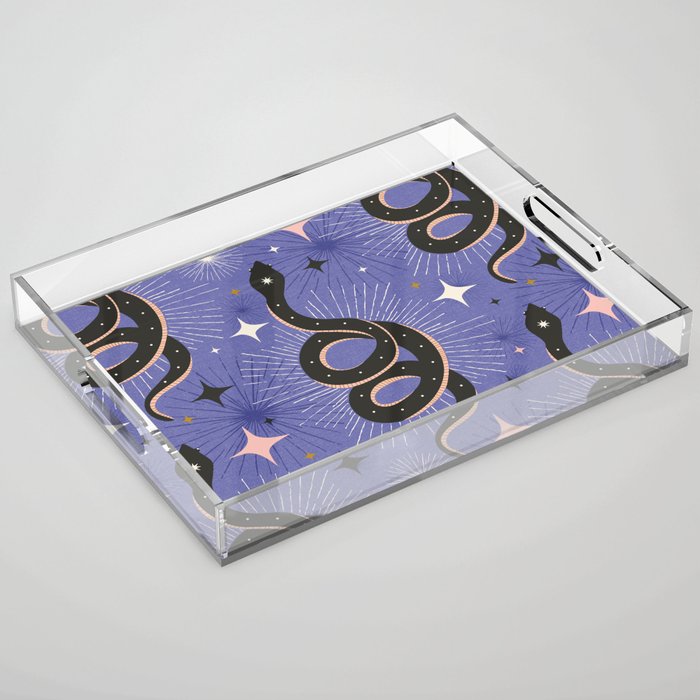 Slither Through The Stars Very Peri Acrylic Tray Gallery Image 1