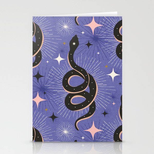 Slither Through The Stars Very Peri Stationery Card Gallery Image 2