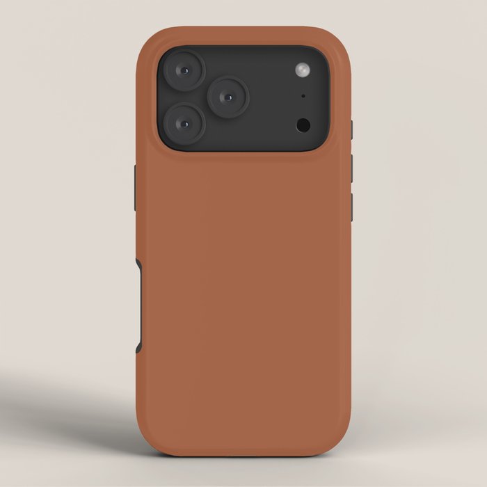Kauai Soil Clay Terracotta Rust Solid  iPhone Case Gallery Image 3
