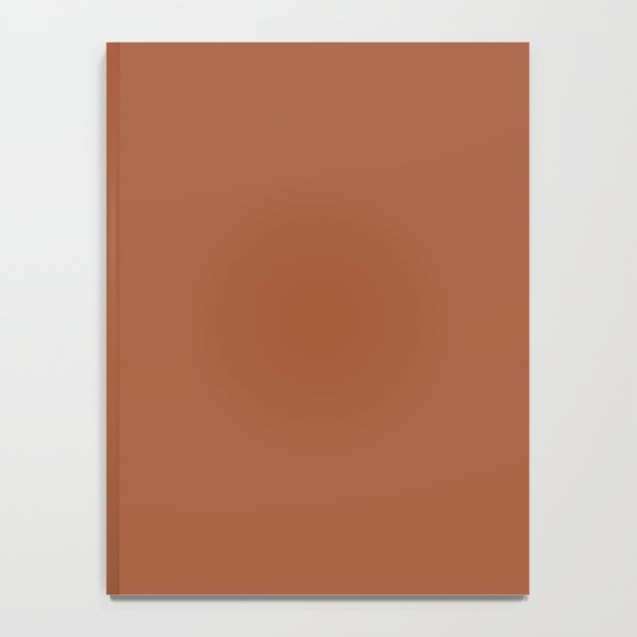 Kauai Soil Clay Terracotta Rust Solid  Notebook Gallery Image 4