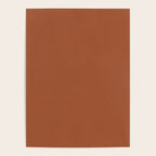 Kauai Soil Clay Terracotta Rust Solid  Poster Gallery Image 4