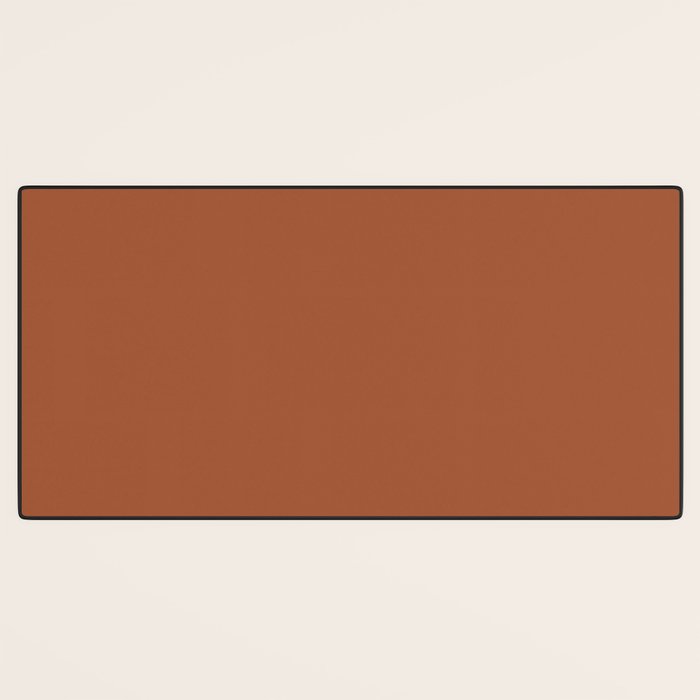 Kauai Soil Clay Terracotta Rust Solid  Desk Mat Gallery Image 3