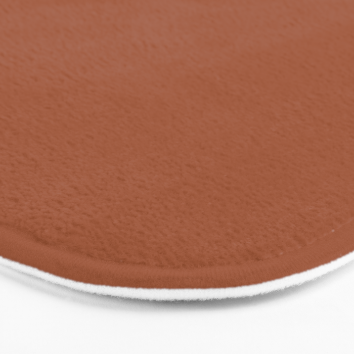 Kauai Soil Clay Terracotta Rust Solid  Bath Mat Gallery Image 3