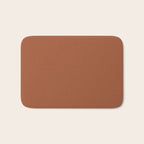 Kauai Soil Clay Terracotta Rust Solid  Bath Mat Gallery Image 1