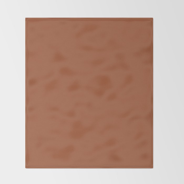 Kauai Soil Clay Terracotta Rust Solid  Throw Blanket Gallery Image 2