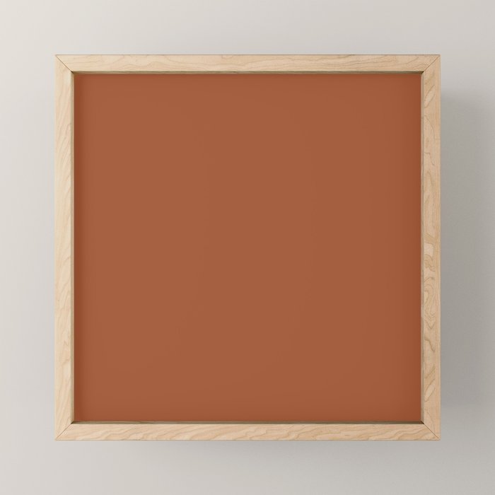 Kauai Soil Clay Terracotta Rust Solid  Mini Art Print Gallery Image 1