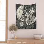 Minimal Botanica 1 Wall Tapestry Gallery Image 2