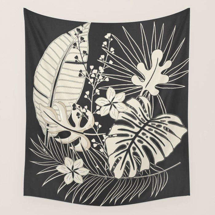 Minimal Botanica 1 Wall Tapestry Gallery Image 4