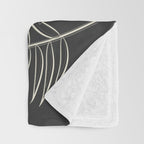 Minimal Botanica 1 Throw Blanket Gallery Image 3