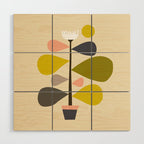 Flower Cat Plants Wood Wall Art Gallery Image 1