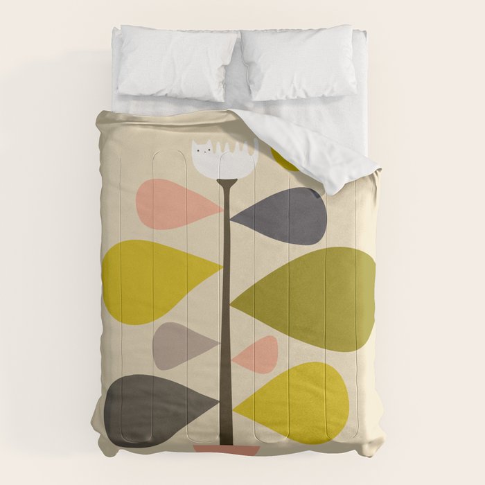 Flower Cat Plants Comforter Gallery Image 6