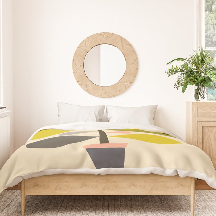 Flower Cat Plants Duvet Cover Gallery Image 3