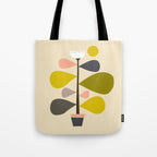 Flower Cat Plants Tote Bag Gallery Image 1