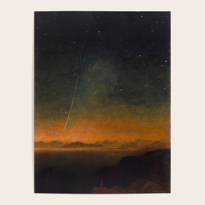 Smyth - The Great Comet of 1843 Sunset Magical Stars Poster Gallery Image 1