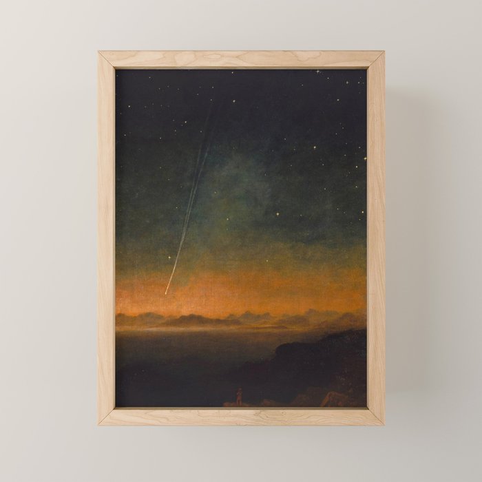 Smyth - The Great Comet of 1843 Sunset Magical Stars Mini Art Print Gallery Image 1