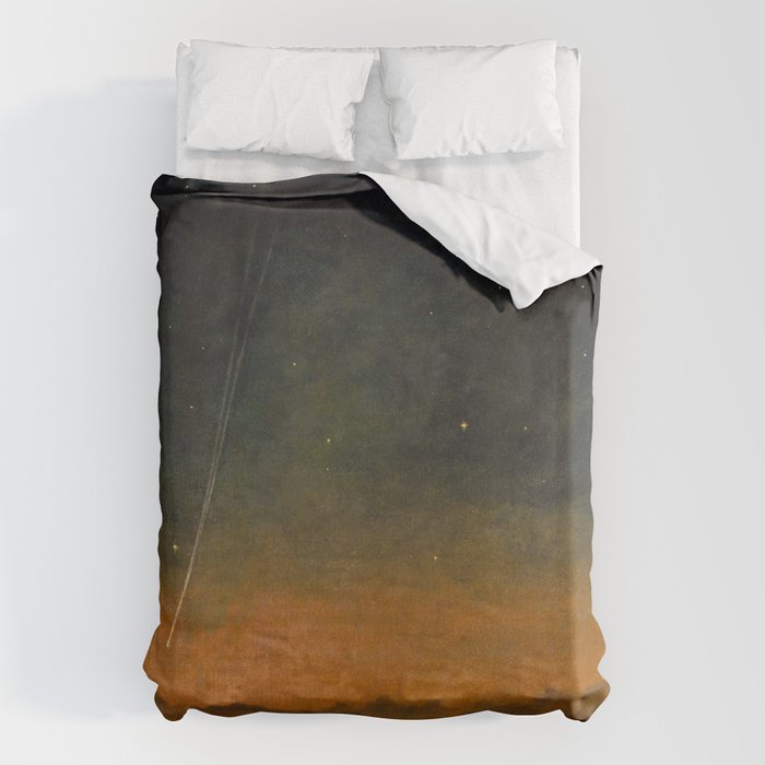 Smyth - The Great Comet of 1843 Sunset Magical Stars Duvet Cover Gallery Image 1