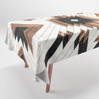 Urban Tribal Pattern No.5 - Aztec - Concrete and Wood Tablecloth Gallery Image 1