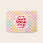 If you like it... Retro and  Fun words on checks  Bath Mat Gallery Image 1