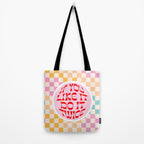 If you like it... Retro and  Fun words on checks  Tote Bag Gallery Image 2