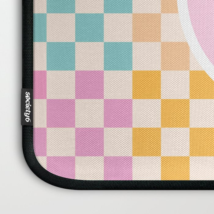 If you like it... Retro and  Fun words on checks  Laptop Sleeve Gallery Image 3