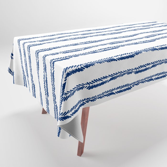 Nautical Herringbone Tablecloth Gallery Image 1