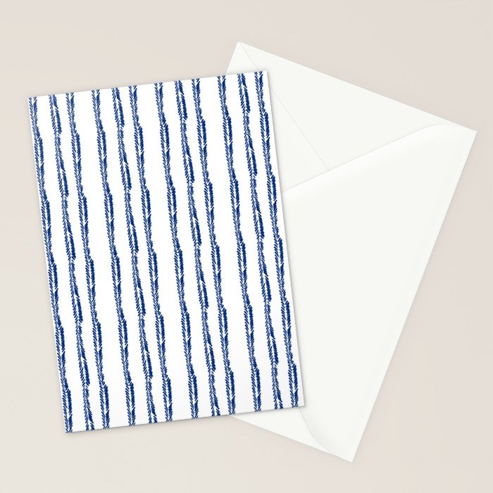 Nautical Herringbone Stationery Card Gallery Image 2