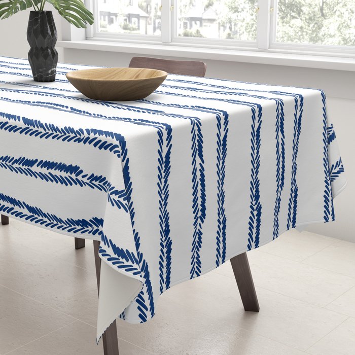 Nautical Herringbone Tablecloth Gallery Image 3