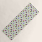 Pansy Flower Pattern Yoga Mat Gallery Image 1