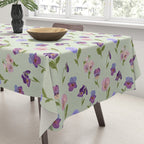 Pansy Flower Pattern Tablecloth Gallery Image 3