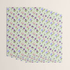 Pansy Flower Pattern Wrapping Paper Gallery Image 3