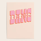 DANG - western style saloon font in retro mod colors (bright pink and orange) Poster Gallery Image 4