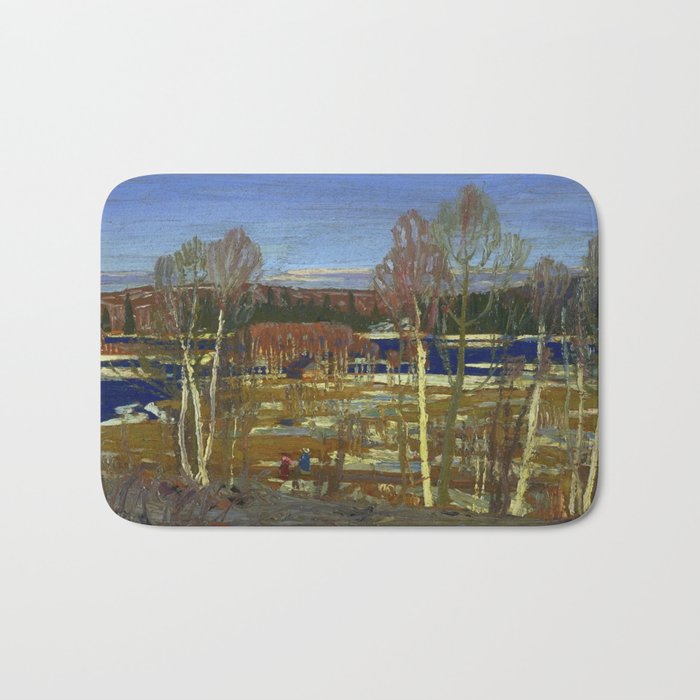 Tom Thomson Larry Dickson's Cabin 1917 Canadian Landscape Artist Bath Mat Gallery Image 1