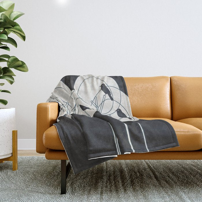 Song from the Branches 1 Throw Blanket Gallery Image 1