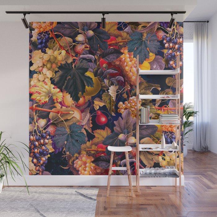 Vintage Fruit Pattern VI Wall Mural Gallery Image 1