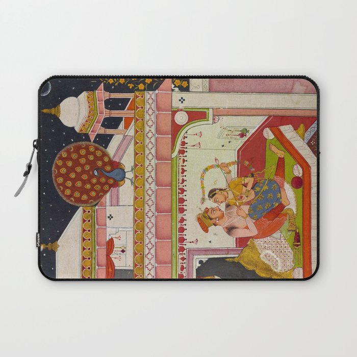 Vibhasa-Ragini Antique Indian Miniature Painted Illustration Laptop Sleeve Gallery Image 1