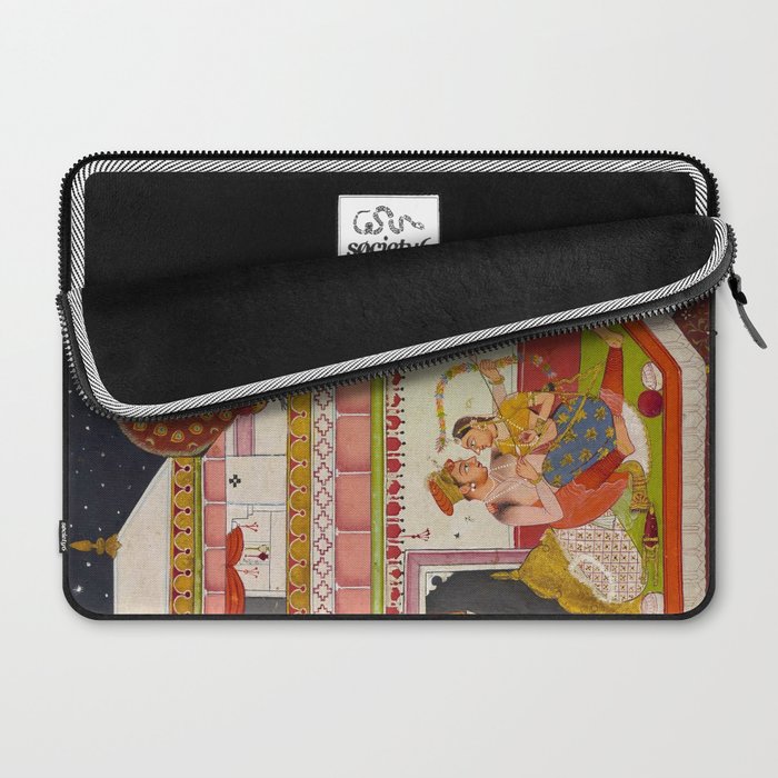 Vibhasa-Ragini Antique Indian Miniature Painted Illustration Laptop Sleeve Gallery Image 2