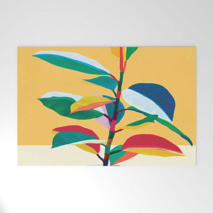 Colorful Ficus 4 Welcome Mat Gallery Image 1