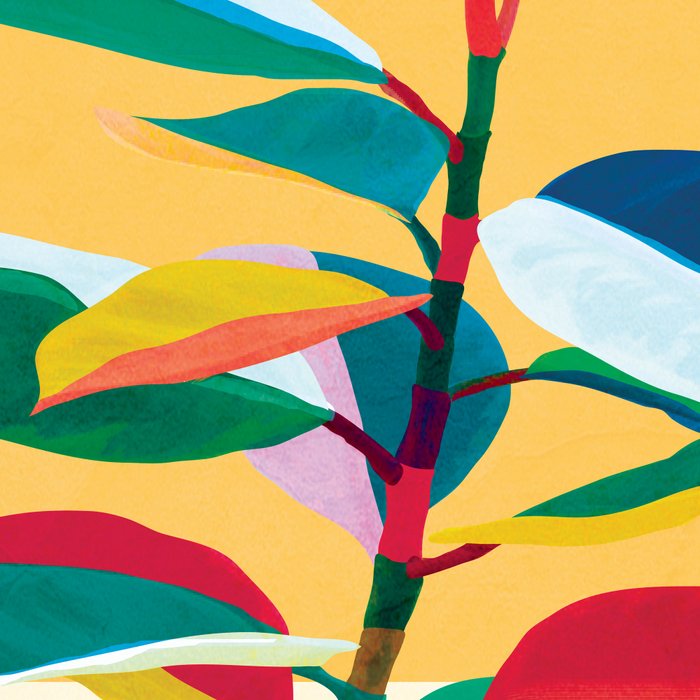 Colorful Ficus 4 Coffee Mug Gallery Image 2