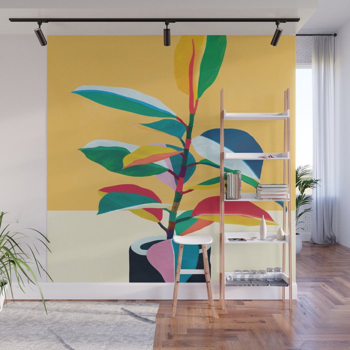 Colorful Ficus 4 Wall Mural Gallery Image 1