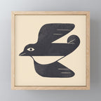 Minimal Blackbird No. 4 Mini Art Print Gallery Image 1