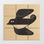 Minimal Blackbird No. 4 Wood Wall Art Gallery Image 1