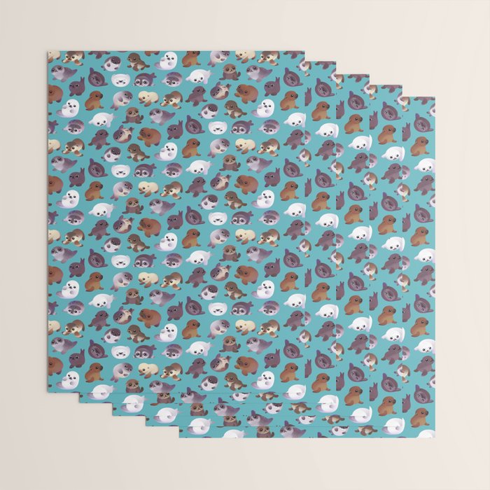 Seal pup Wrapping Paper Gallery Image 3