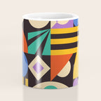 Bauhaus Mid Century Abstract Shapes colorful Coffee Mug Gallery Image 4